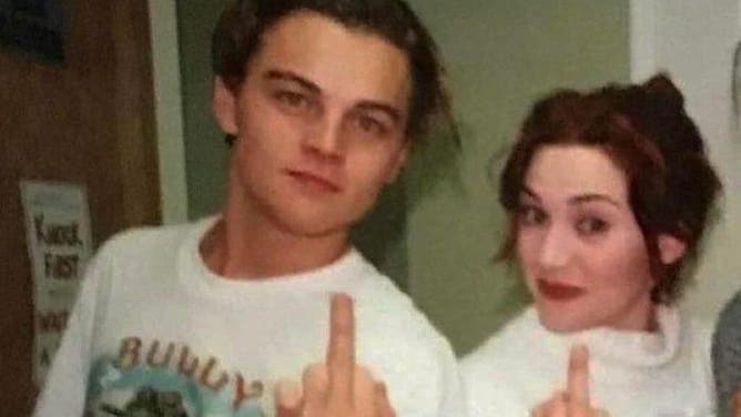 Leonardo DiCaprio and Kate Winslet.