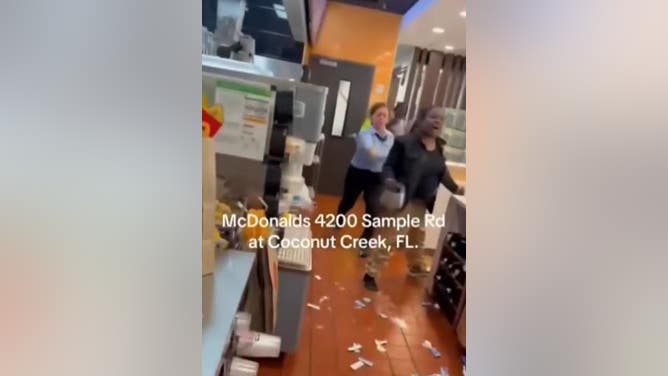 Wild Brawl Coffee Pot McDonald's Employee