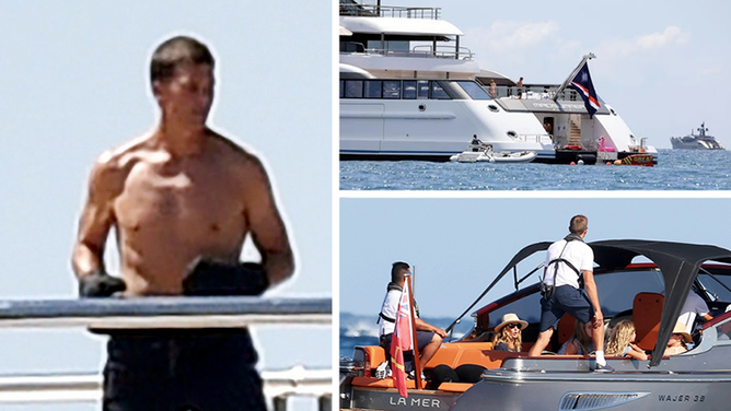 Shirtless Tom Brady Italy yacht vacation