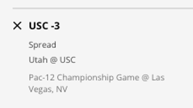 The USC Trojans' odds vs. the Utah Utes from DraftKings Sportsbook as of Tuesday, November 29th at 8 p.m. ET.