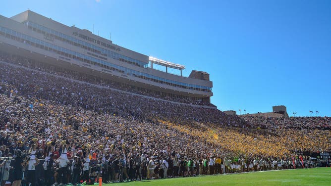 Colorado fans pack Folsom Field for the Nebraska game.