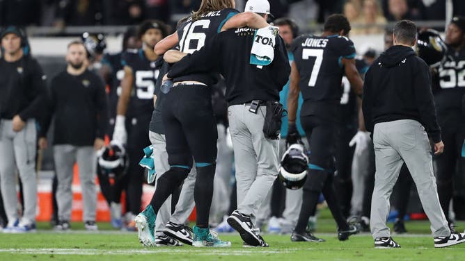 Trevor Lawrence limped back to Jaguars locker room