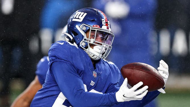 New York safety Xavier McKinney injured.