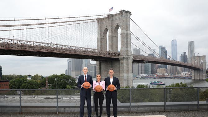 Adam Silver and Kim Kardashian