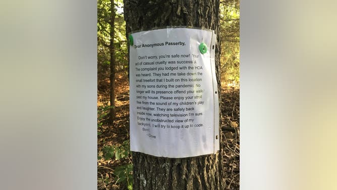 Pandemic Treehouse HOA Letter