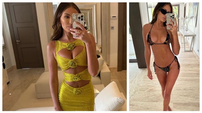 Paulina Gretzky and Kayla Simmons fight the heat.