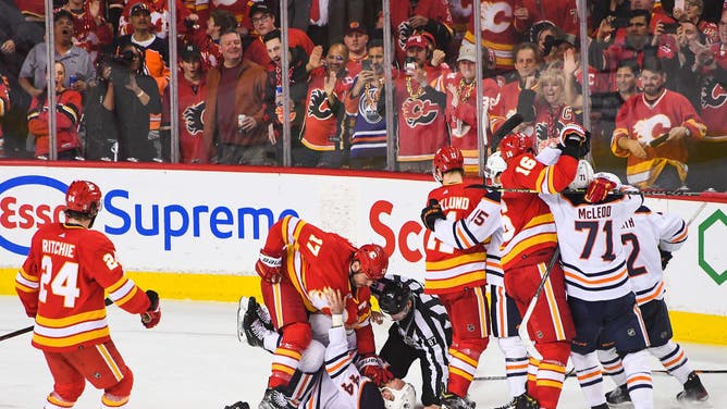 Calgary Flames and Edmonton Oilers