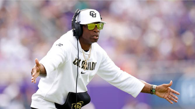 Colorado head coach Deion Sanders