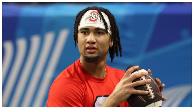 Quarterback C.J. Stroud entering the NFL draft. (Credit: Getty Images)