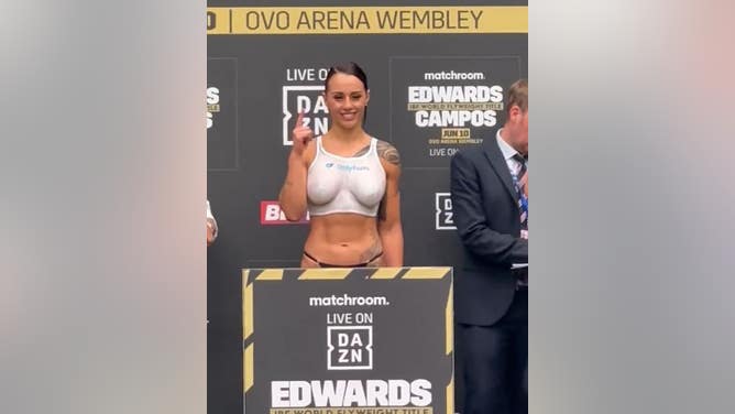 OnlyFans Boxer Cherneka Johnson aka Sugar Neekz Body Paint Weigh In