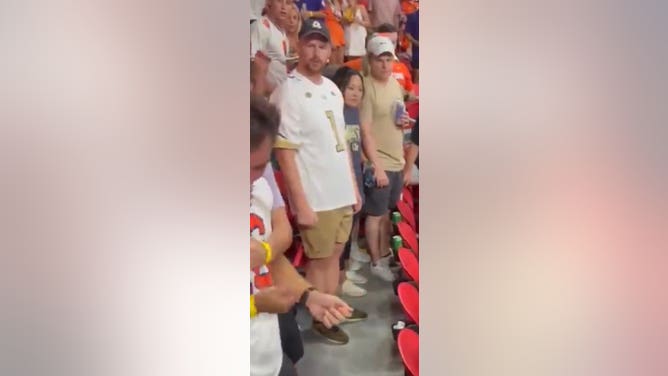 Clemson fan fight Georgia Tech game