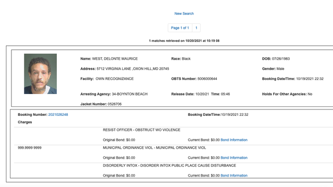 Delonte West arrest Florida