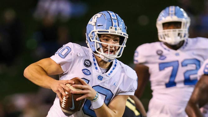 UNC QB Drake Maye should be a Heisman finalist. (Photo by David Jensen/Icon Sportswire via Getty Images)