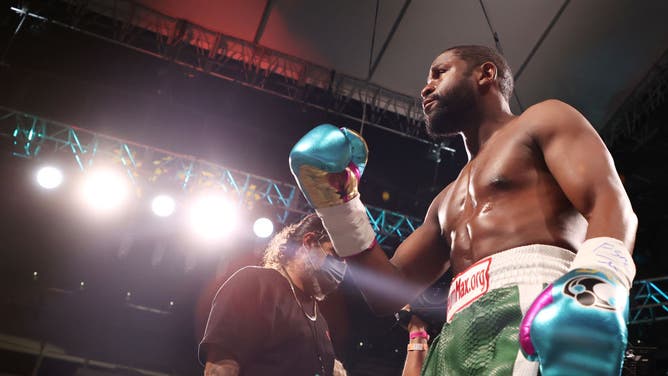 Floyd Mayweather Defeated John Gotti III on Sunday night, but a post fight brawl erupted