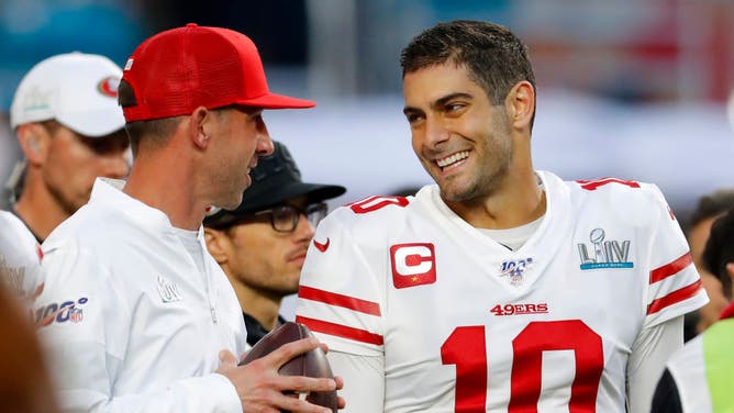 Kyle Shanahan Not Surprised By Warriors Cheerleaders Saying Hello To Jimmy Garoppolo, Says He's Seen It Before