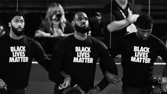 America is fed up with the woke NBA and the constant far-left political messaging and their TV ratings are down because of it. The NCAA Tournament/March Madness on the other hand? Trending up. (Photo by Jim Poorten/NBAE via Getty Images)