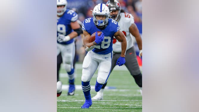 Colts running back Jonathan Taylor with the Colts in 2023