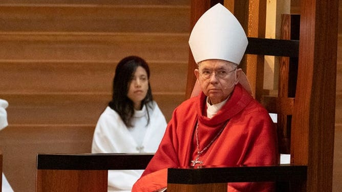 Archbishop Jose Gomez in mitre