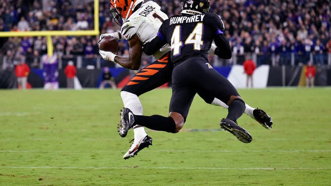 Marlon Humphrey is no match for Ja'Marr Chase in this AFC North showdown in the AFC Wild Card round.