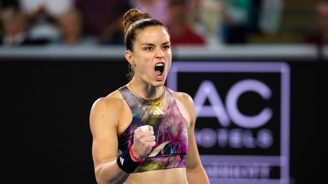 Maria Sakkari not happy with Diana Shnaider.