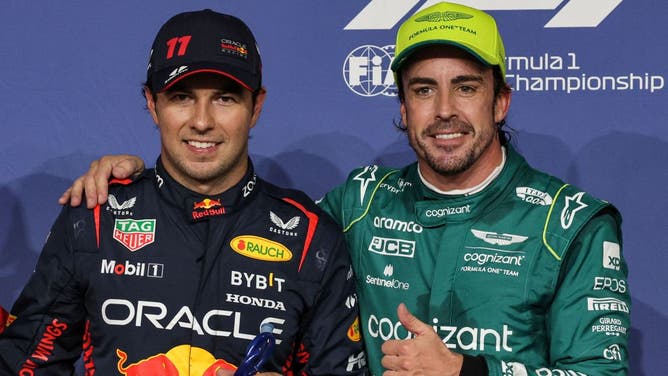 Sergio Perez and Fernando Alonso