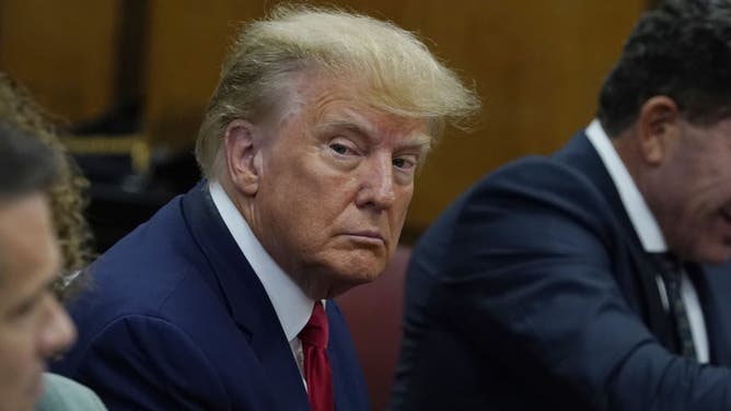 Former US President Donald Trump Attends Court For Arraignment