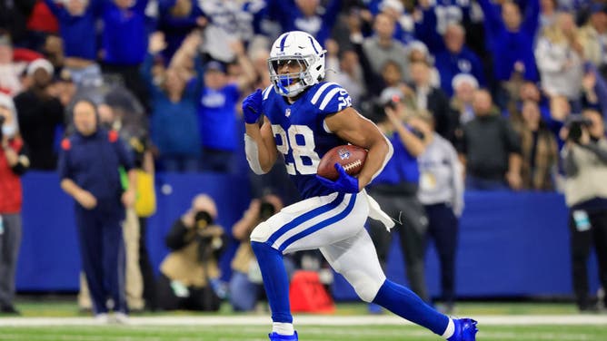 Running back Jonathan Taylor, a former second-round pick, led the NFL in rushing in 2021.