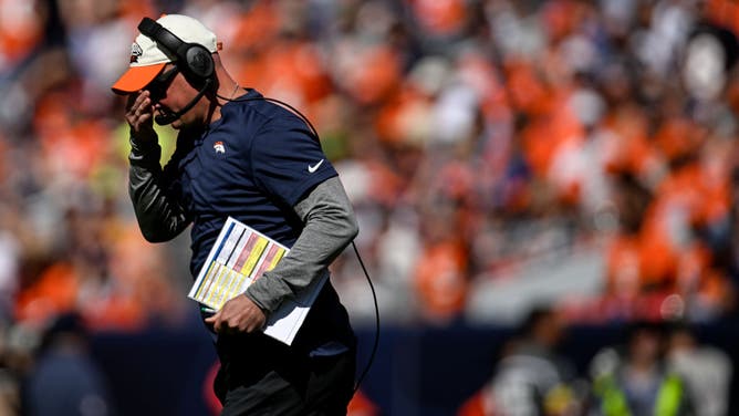 Broncos head coach Nathaniel Hackett
