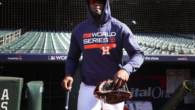 Black-Latin Astros player Yordan Alvarez prepares for the World Series