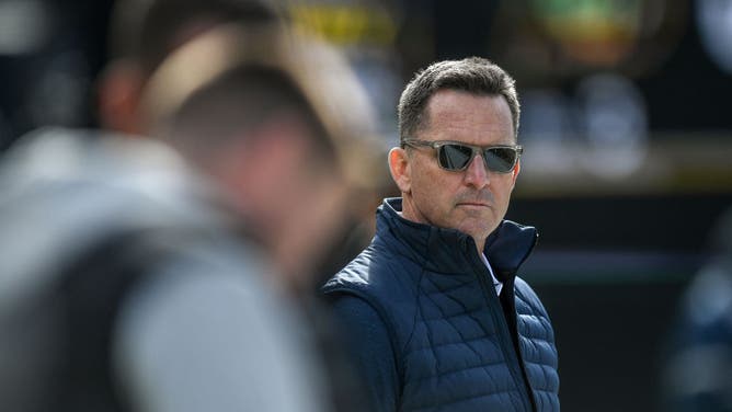 George Paton watched his words in speaking about QB Russell Wilson