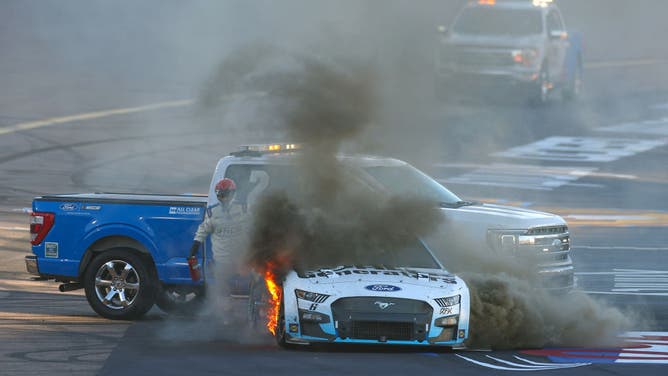 Brad Keselowski nearly fried.