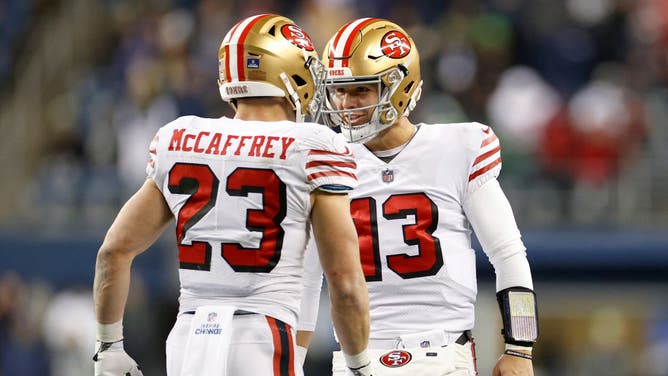 San Francisco 49ers QB Brock Purdy endorsed teammate Christian McCaffrey for NFL MVP over himself and Cowboys QB Dak Prescott.