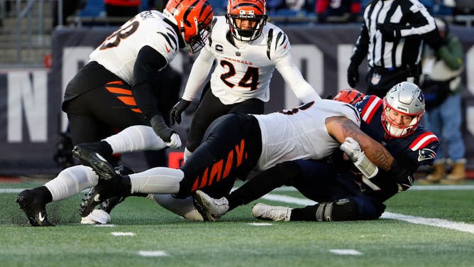 Patriots QB Mac Jones had a rough day against the Bengals on Saturday.