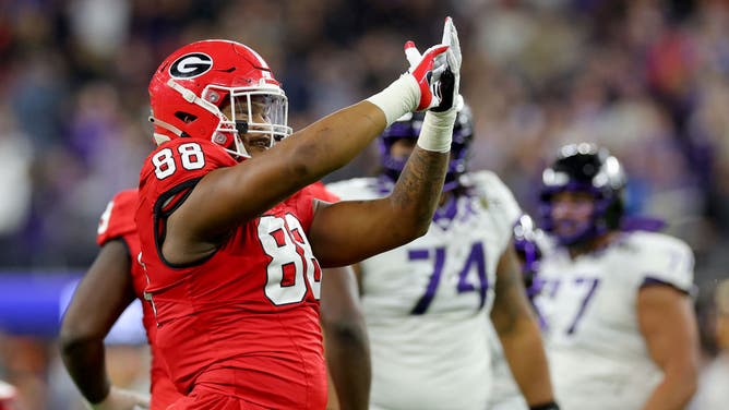 Georgia defensive lineman Jalen Carter is gonna get PAID as a Top 5 NFL Draft pick, and we like him to go #5 to Seattle in our first mock draft.