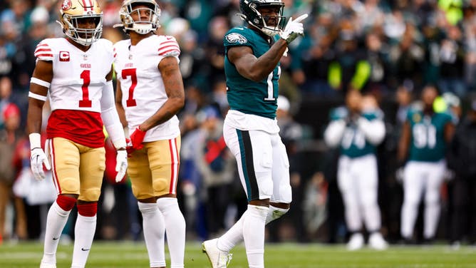 A.J. Brown is the one Philadelphia Eagles offensive starter for the Super Bowl not originally drafted by the team.