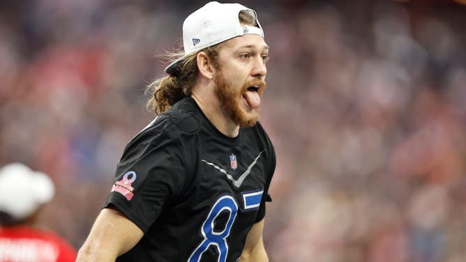 We're taking Minnesota Vikings tight end T.J. Hockenson to go over his receiving yards total in Week 1 as one of our four NFL betting picks.