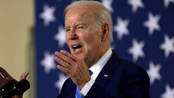 President Biden speaks at the University of Tampa on Feb. 9, 2023.