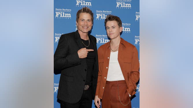 Rob Lowe and son