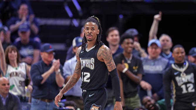Ja Morant during the game against the Lakers at FedExForum in Memphis.