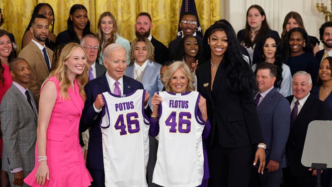 Joe and Jill Biden with LSU