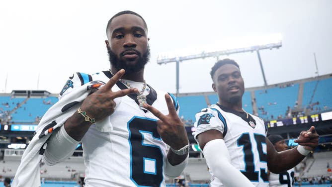 Carolina Panthers RB Miles Sanders: confirmed big aliens guy.