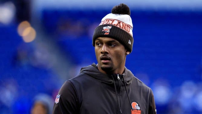 Deshaun Watson returned to the Cleveland Browns lineup for a game against the Indianapolis Colts at Lucas Oil Stadium on October 22, 2023 in Indianapolis, Indiana.
