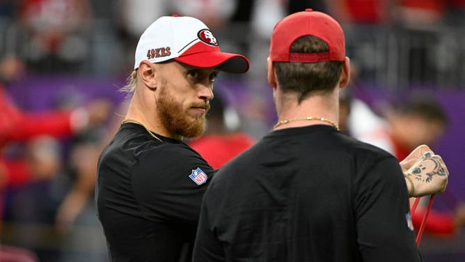 San Francisco 49ers tight end George Kittle invented National Tight Ends Day but he had a horrible first half on the holiday.
