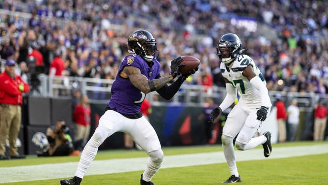 Odell Beckham Jr. catches his first touchdown pass as a member of the the Baltimore Ravens and does so on his 31st birthday.
