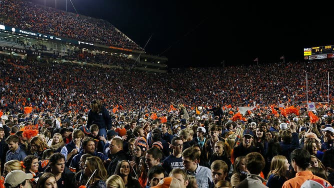 fans rushing the field