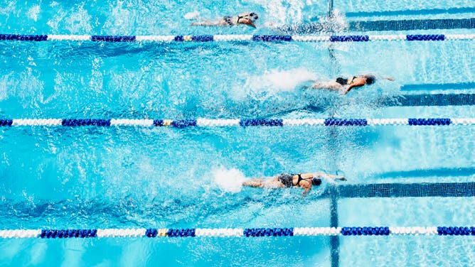 A 53-year-old trans-identifying biological male competed in a Swimming Canada-sanctioned event in Barrie, Ontario against young girls.