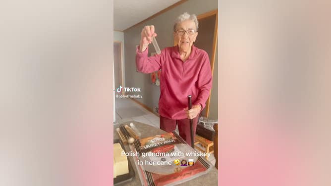 Grandma Keeps Vials Of Whiskey In Her Cane