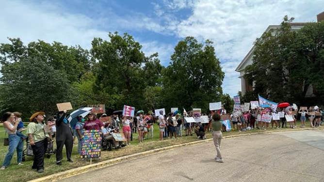 Protesters in Texas