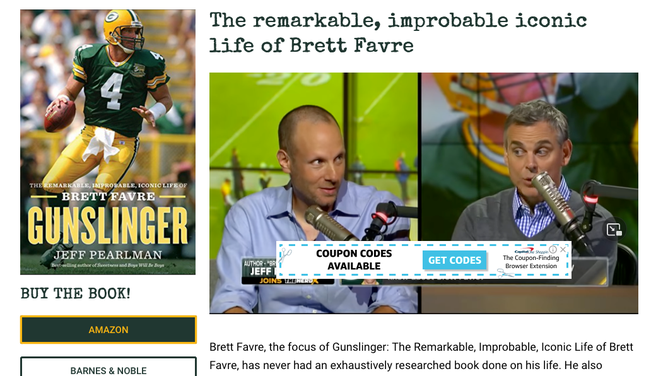 Jeff Pearlman Favre book