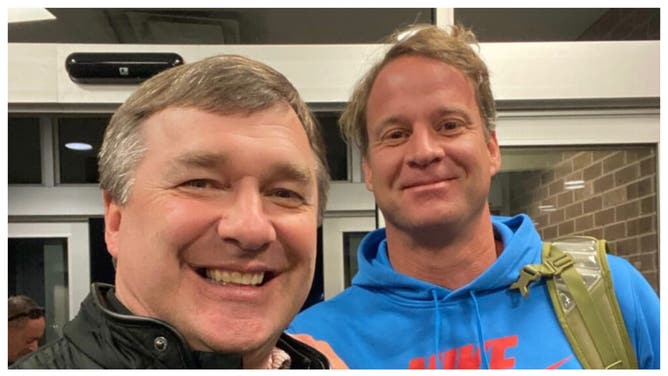 Ole Miss coach Lane Kiffin jokes about joining Georgia's staff with Kirby Smart. (Credit: Twitter/Lane Kiffin)